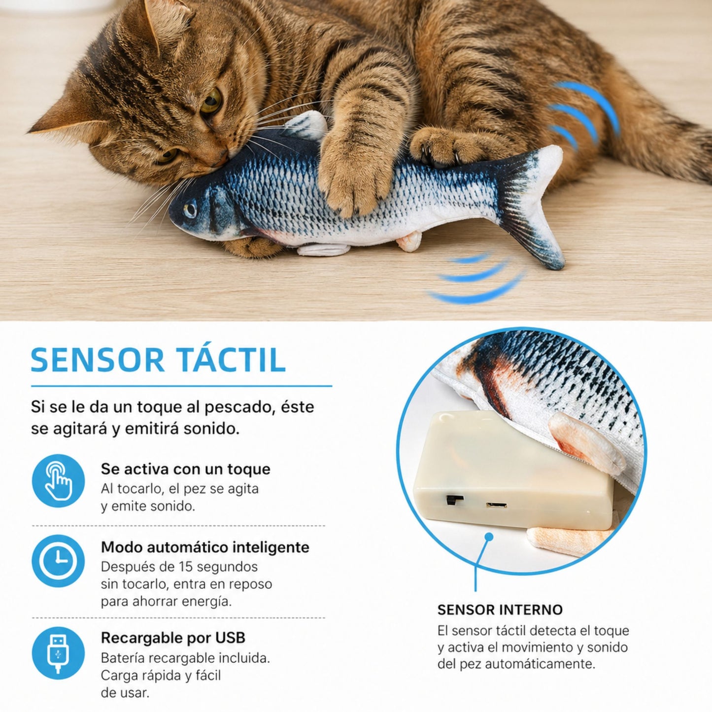 Pescadito interactivo - Anti estrés