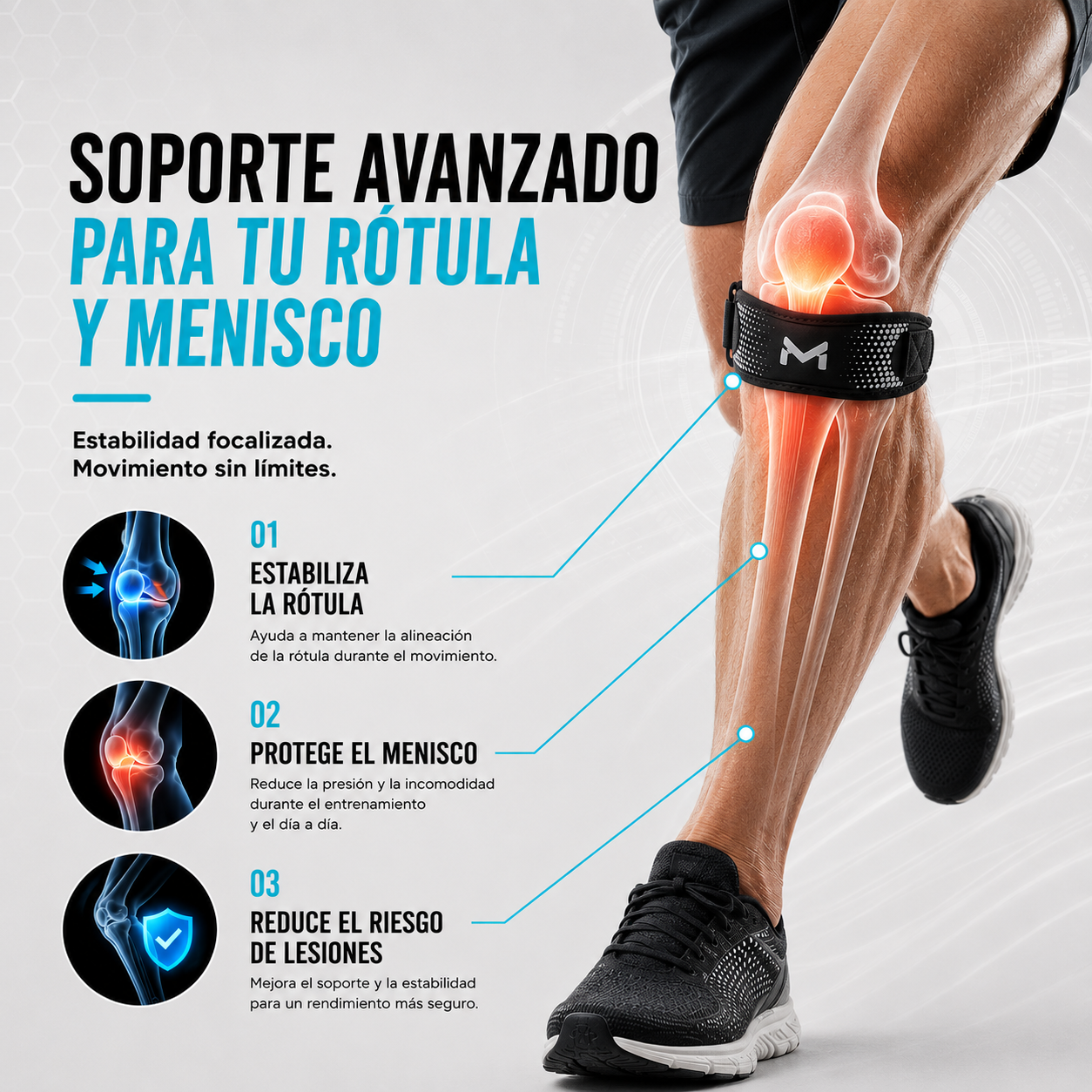 Mooviax™ - Rodillera de sujeción articular