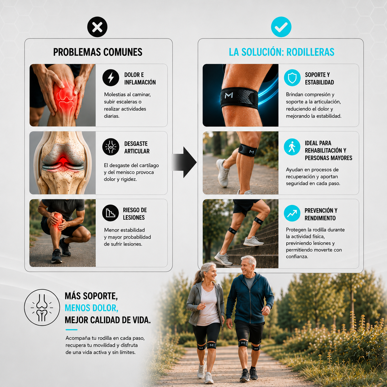 Mooviax™ - Rodillera de sujeción articular